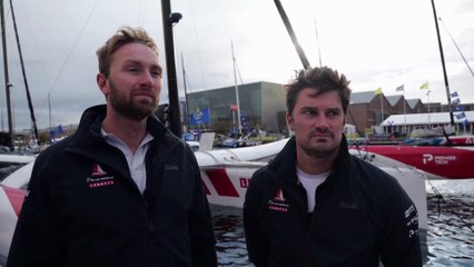 TRANSAT CAFÉ L'OR Le Havre Normandie 2025 - Interview avec Luke Berry & Antoine Joubert I OCEAN FIFTY LE RIRE MÉDECIN - LAMOTTE