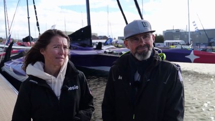 TRANSAT CAFÉ L'OR Le Havre Normandie 2025 - Interview avec avec Erwan Le Roux & Audrey Ogereau I OCEAN FIFTY KOESIO