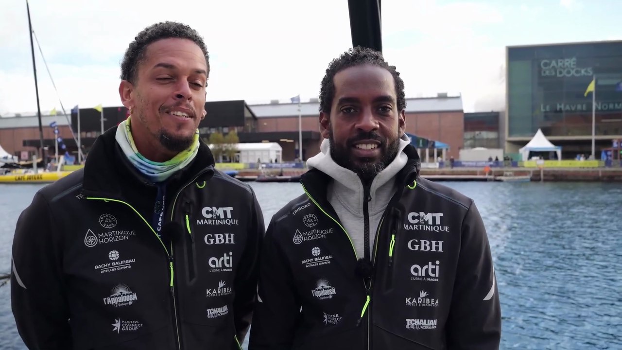 TRANSAT CAFÉ L'OR Le Havre Normandie 2025 - Interview avec Jean-Yves Aglaé & Meane Mangattale I CLASS40 MARTINIQUE HORIZON