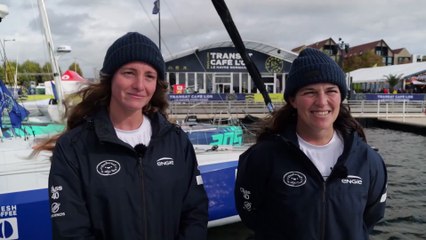 TRANSAT CAFÉ L'OR Le Havre Normandie 2025 - Interview avec Aina Bauza & Axelle Villain I CLASS40 ENGIE - DESSINE-MOI LA HIGH-TECH