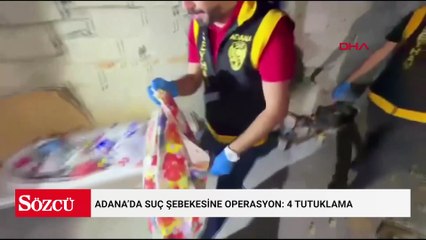 Adana’da suç şebekesine operasyon: 4 tutuklama