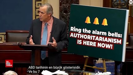 Senatör Merkley, Trump’a karşı 22 saatlik konuşmasını tamamladı