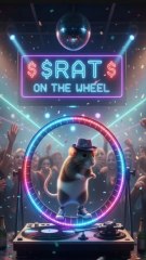 Rat on the wheel dancing.