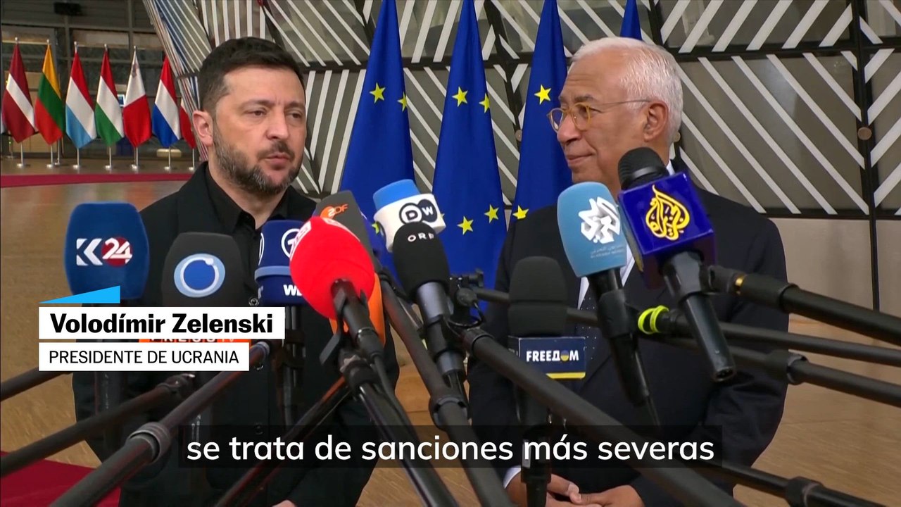 Zelenski celebra las nuevas sanciones de la UE contra Rusia en busca de más presión sobre Rusia