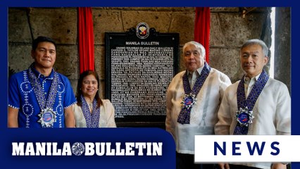 NHCP unveils Manila Bulletin's historical marker in Intramuros, Manila