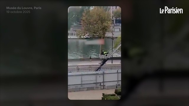 Les braqueurs du Louvre filmés en train de prendre la fuite en scooter
