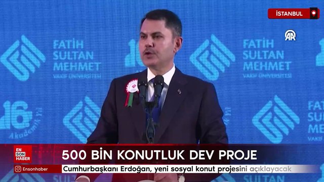 Bakan Kurum: Cumhurbaşkanı Erdoğan, yeni sosyal konut projesini açıklayacak