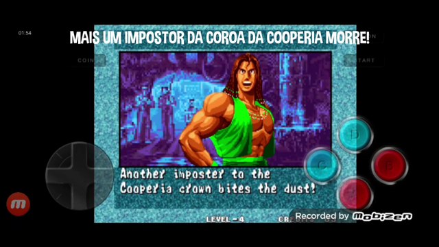 Fatal Fury 3 Bob Wilson vs Bob Wilson clone fala de vitória do Bob Wilson em português
