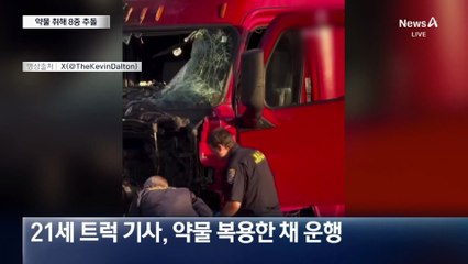 마약 취해 돌진…美 고속도로서 8중 추돌 사고