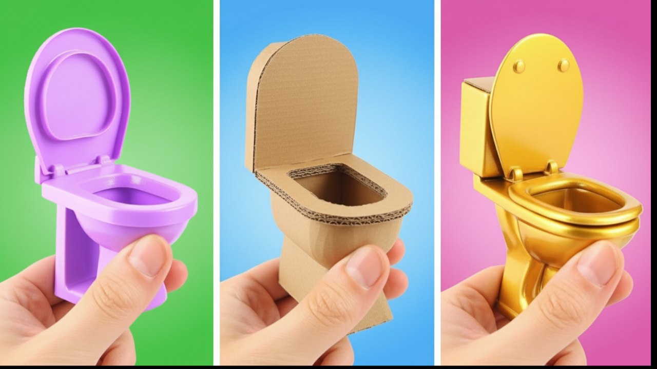 Des idées de bricolages en carton : Du budget au milliardaire 📦 Idées de salle réelle vs miniature !