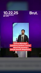 Zohran Mamdani questions Andrew Cuomo about his previous the sexual assault allegations.