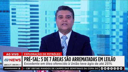 Leilão de pré-sal vende cinco dos sete blocos ofertados