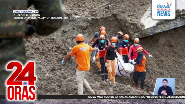 Labi ng mag-asawang senior na natabunan ng gumuhong Davao-Bukidnon Rd, narekober | 24 Oras