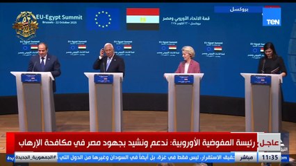 كلمة الرئيس السيسي خلال القمة المصرية الأوروبية الأولى في بروكسل