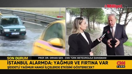 Meteoroloji harita paylaştı, Prof. Dr. Orhan Şen'den İstanbul'a kuvvetli sağanak yağış uyarısı geldi: Risk yüksek!
