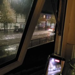 Battle Road, St Leonards flooded