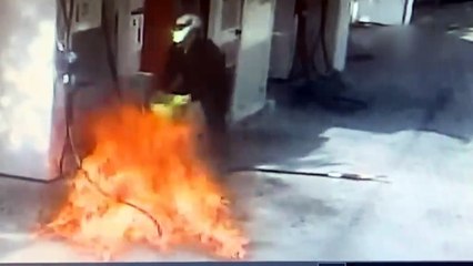 Incidente alla pompa benzina di San Lucido