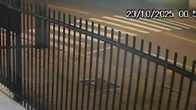 Câmera registra momento em que motorista passa pela Rua Leonardo da Vinci antes de ser alvo de tiros em Cascavel