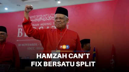 Split in Bersatu will remain even with Hamzah as chief, says analyst