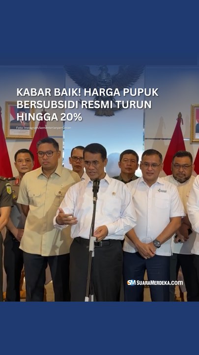 Kabar Baik! Harga Pupuk Bersubsidi Resmi Turun Hingga 20%