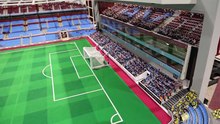 Aston Villa fan spends six years building Subbuteo inspired replica of Villa Park