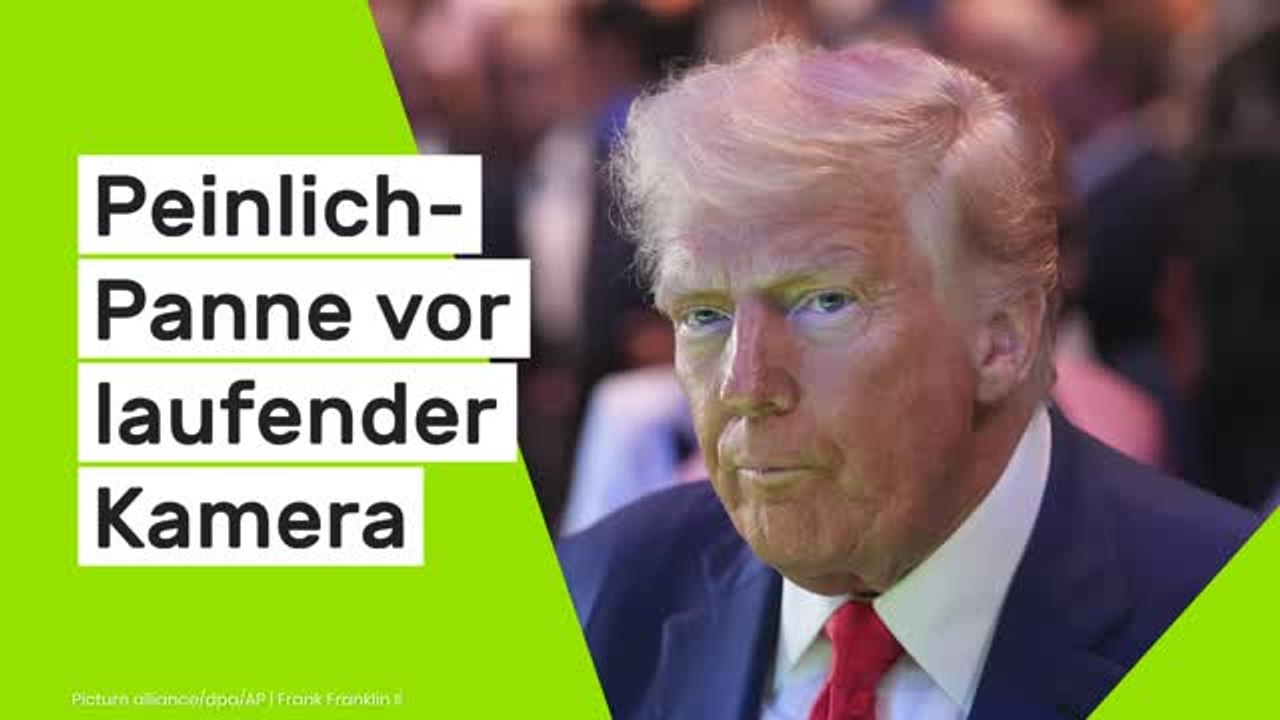 Donald Trump: Peinlich-Panne vor laufender Kamera - Trump scheitert an Botschafter-Namen