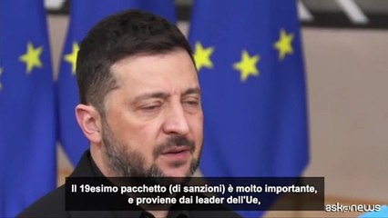Zelensky: il 19esimo pacchetto di sanzioni Ue è molto importante