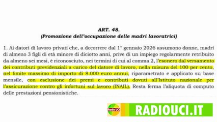 LEGGE DI BILANCIO 2026: Aumento Bonus Mamme e Sconti Contributivi