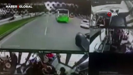 Yer Batman: Otobüs şoförünün refleksi faciayı önledi