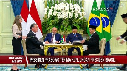 [FULL] Presiden Prabowo Terima Kunjungan Presiden Brasil, Tandatangani Kerjasama Kedua Negara