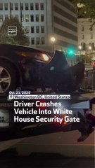Driver Crashes Vehicle Into White House Security Gate