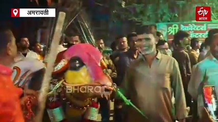 ढोल ताशे आणि डीजे ; गायी गोंदणनिमित्त हेल्यांची निघाली मिरवणूक जल्लोषाला उसळली गर्दी