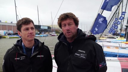 TRANSAT CAFÉ L'OR Le Havre Normandie 2025 - Interview avec Guillaume Pirouelle & Cédric Chateau I CLASS40 SEAFRIGO - SOGESTRAN