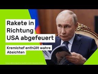 Wladimir Putin: Rakete in Richtung USA abgefeuert - Kremlchef enthüllt wahre Absichten