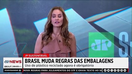 Brasil muda regras das embalagens plásticas; Patrícia Costa comenta