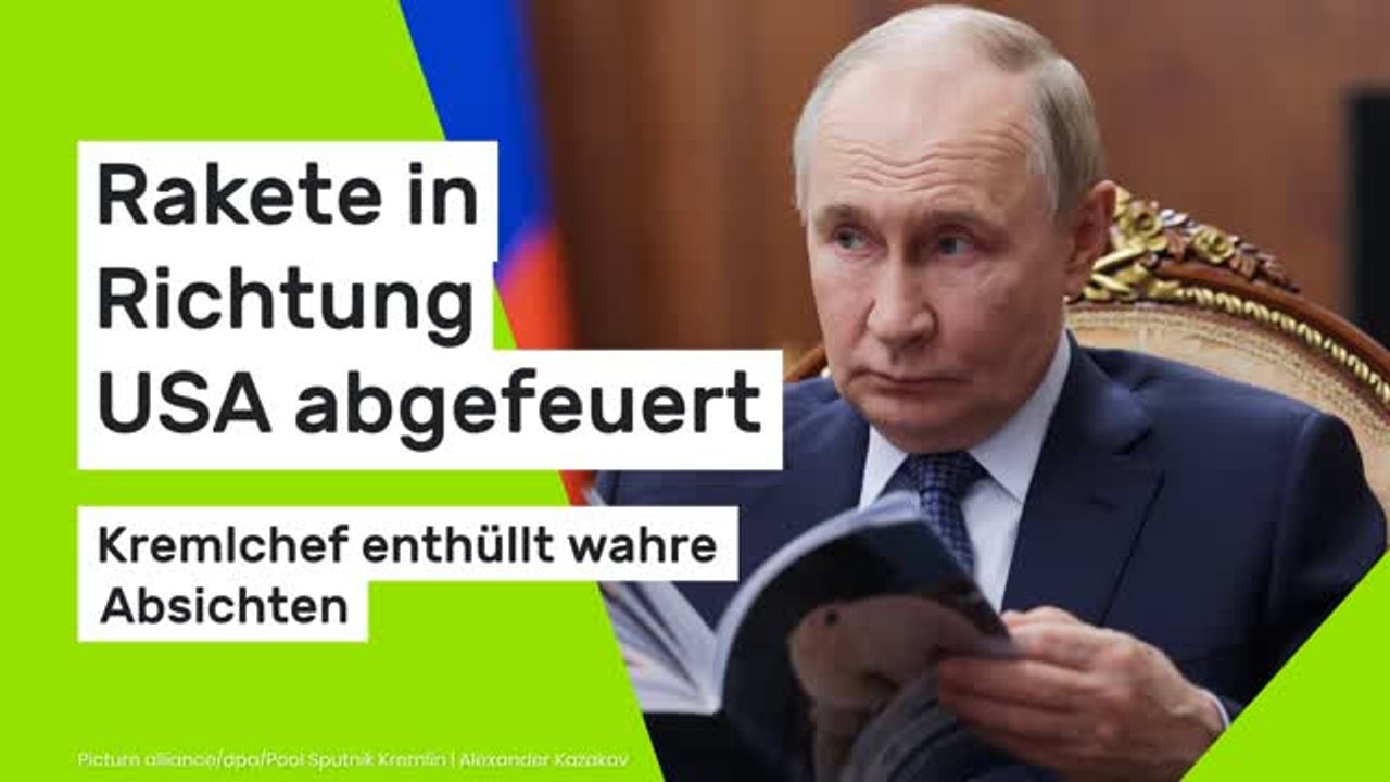 Wladimir Putin: Rakete in Richtung USA abgefeuert - Kremlchef enthüllt wahre Absichten