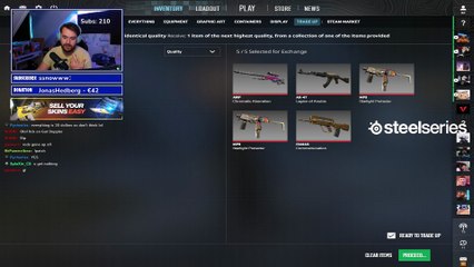 Counter-Strike #44: "Butterfly Knife Emerald trade-up"