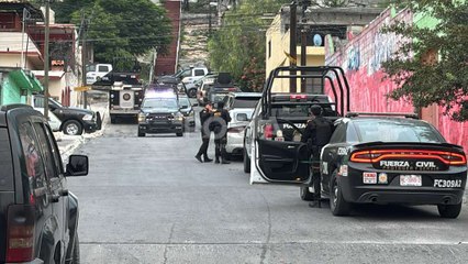 VIDEO | Balacera en la colonia CROC deja a policía de Fuerza Civil herido durante operativo en Monterrey