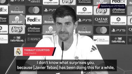 Tebas responds to Real Madrid & Courtois regarding Miami match