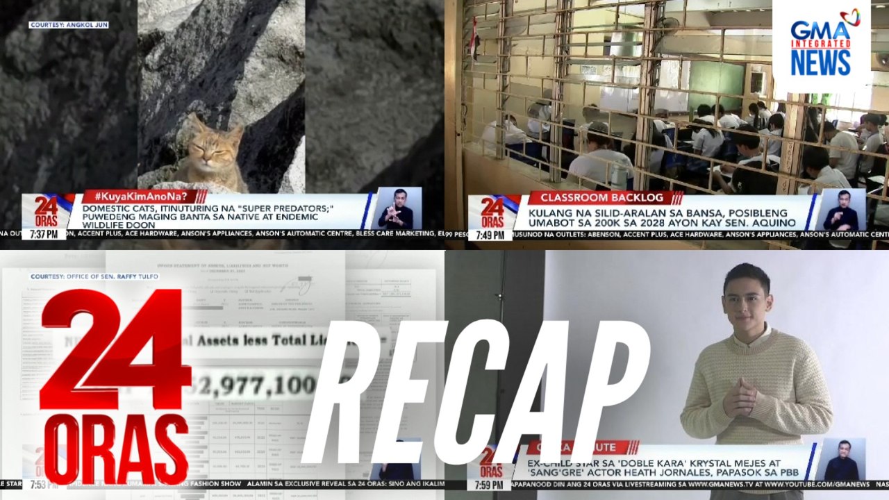 24 Oras: (Part 3) May pusa sa Mt. Apo? | Kulang na classrooms sa bansa | Meet the new PBB housemates, atbp.