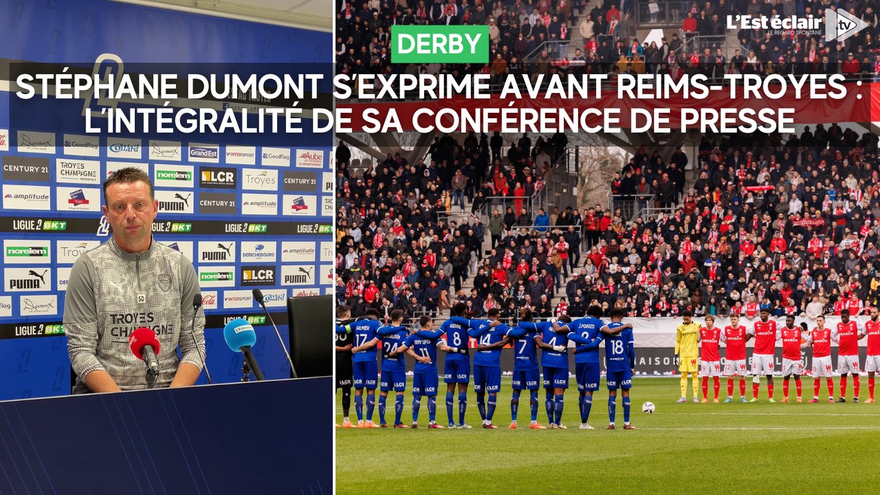 Stéphane Dumont s’exprime avant le derby Reims-Troyes : l’intégralité de sa conférence de presse