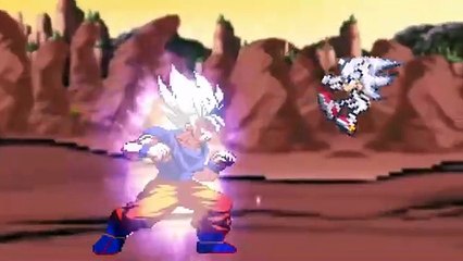 mui goku v.s hyper sonic - sprite animation