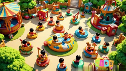 Swings and Rides Song for Kids | Fun Playground Animation | Kids Outdoor Playtime