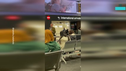 Kid Adorable Reunion With Their Dad