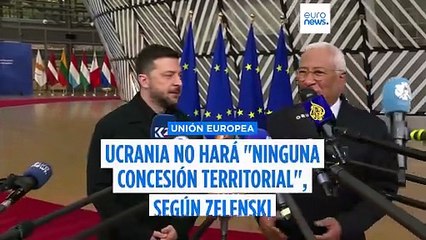 Ucrania no cederá ningún territorio, asegura Zelenski a 'Euronews'