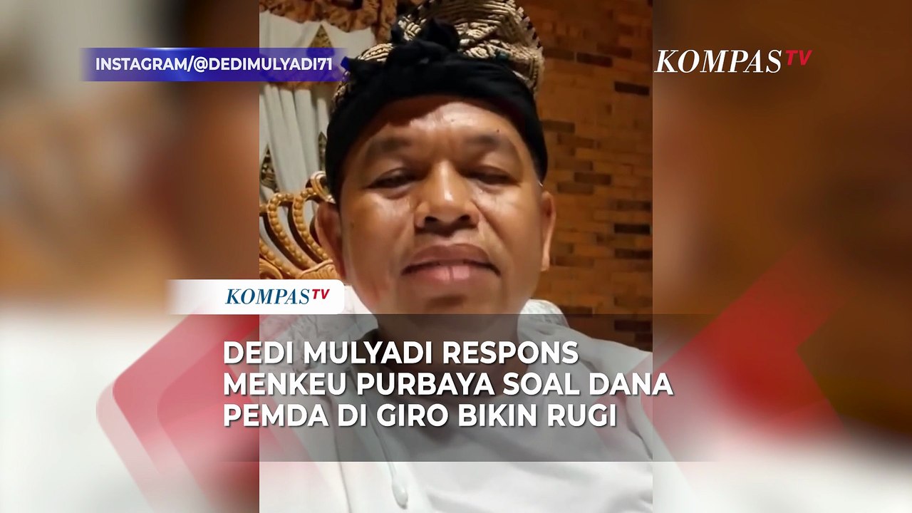Dedi Mulyadi Tanggapi Purbaya soal Simpan Dana Pemda di Giro Bikin Rugi