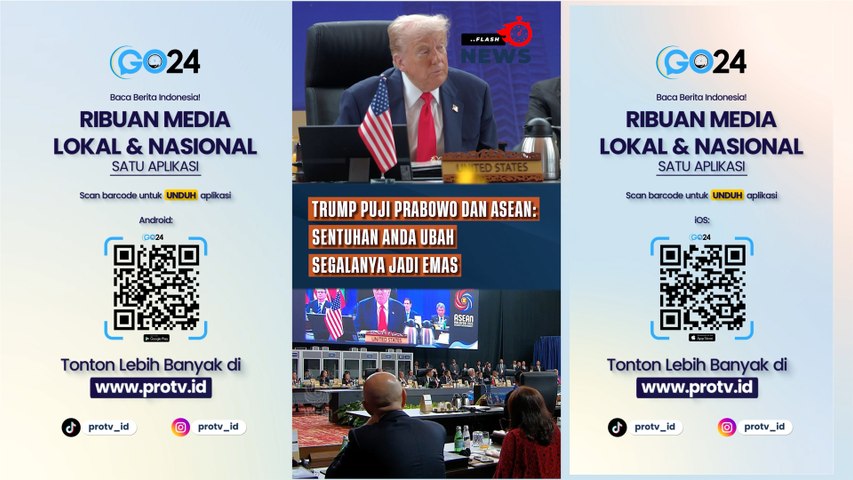 Trump Puji Prabowo dan ASEAN: Sentuhan Anda Ubah Segalanya Jadi Emas