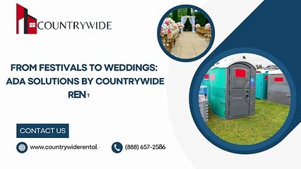 From Festivals to Weddings ADA Solutions by Countrywide Rental