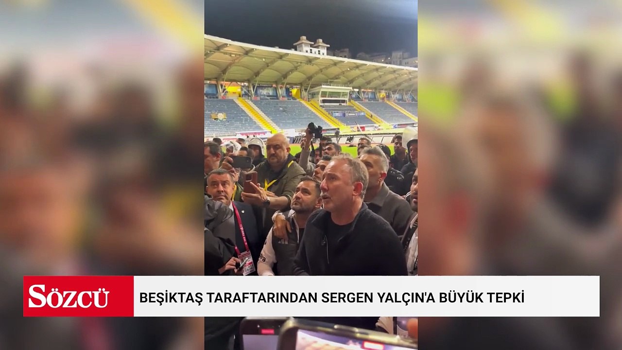 Beşiktaş taraftarından Sergen Yalçın'a büyük tepki