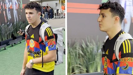 Isack Hadjar se despide del GP de México con la playera de América